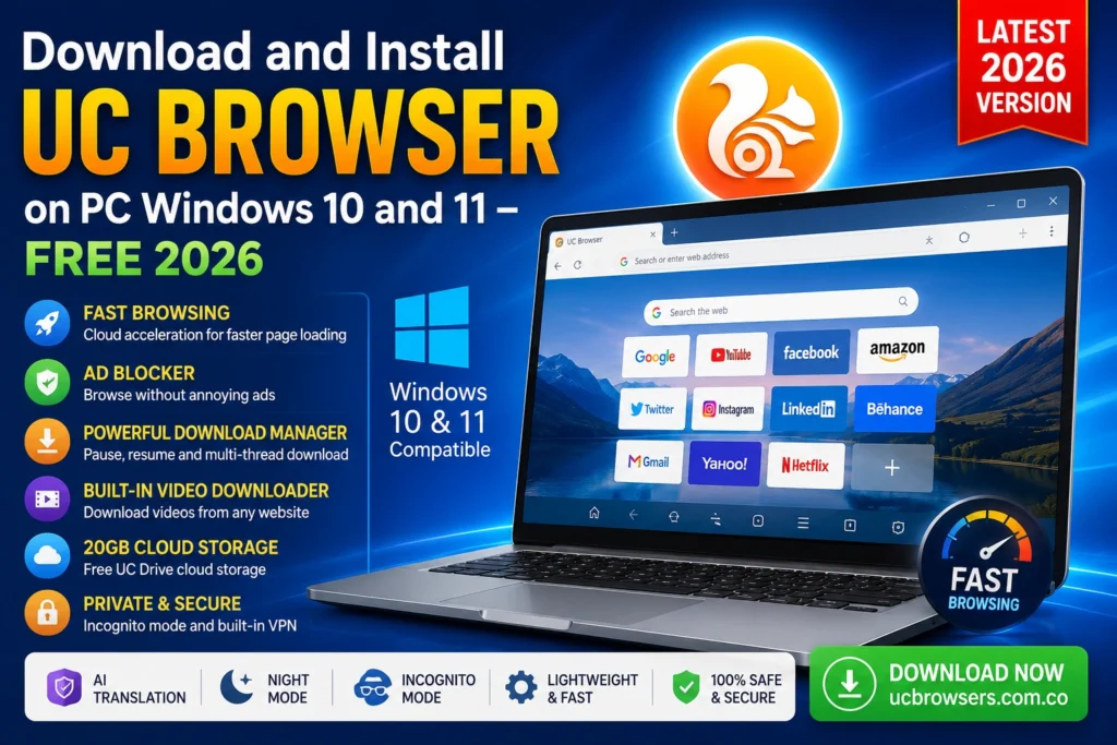 Download and Install UC Browser on PC Windows 10 and 11 – Free 2026